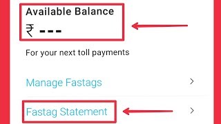 How To Check Paytm Fastag Available Balance amp Fastag Statement [upl. by Robby662]