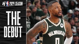 Damian Lillard CRAZY Bucks Debut 39 PTS Full highlights [upl. by Chaffinch]