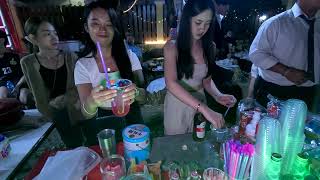 Magic Drink Street Food amp Stunning Beauties Laos [upl. by Buhler]