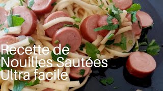 N°45  Recette de Nouilles Sautées Ultra Simple à Réaliser🍜 [upl. by Lleksah364]