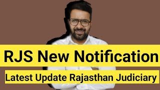 RJS New Official Notification Out  RAJASTHAN JUDICIARY [upl. by Aleacim]