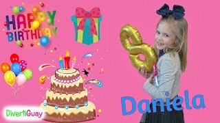 Fiesta de cumpleaños Daniela cumple 8 años Happy Birthday [upl. by Tteraj]