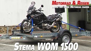 Stema WOM 1500 Motorradanhänger HD [upl. by Htebharas]