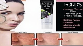 Ponds pure detox facial foam face wash Honest Review  Face wash with charcoal and green tea [upl. by Nwahsd]