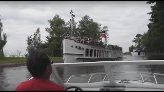 Motorboot fahren auf der Mecklenburgischen Seenplatte [upl. by Assirual53]