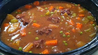 Easy Slow Cooker Beef Stew  One Pot Chef [upl. by Sulakcin]