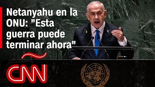 Discurso completo de Netanyahu en la Asamblea de la ONU quotLucharemos hasta que logremos la victoriaquot [upl. by Leziar]