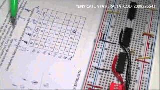 CIRCUITO SUMADOR DE 1 BIT CON 2 MULTIPLEXORES [upl. by Nathalia]