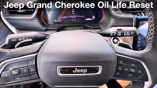 2022 2023 Jeep Grand Cherokee How to reset oil life  maintenance reminder [upl. by Ortrud]