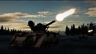 M163 VADS  20mm Vulcan Gun Vs A10A Warthog  DCS World [upl. by Cordie]