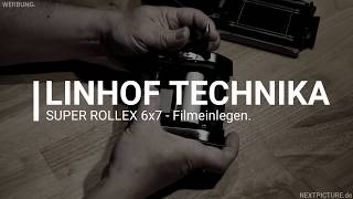 Linhof Technika Super Rollex 6x7 Filme einlegen [upl. by Meryl]