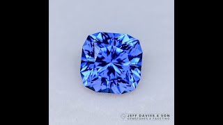 275ct LAB Cornflower blue Sapphire  pulled Czochralski [upl. by Lekkim439]