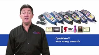 OptiMate 4 Dual Program  Advanced battery saving charger for motorcycles [upl. by Calica440]