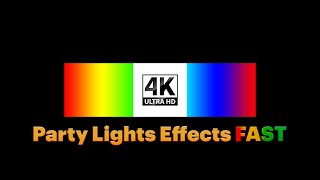 Party Lights Effects  FAST  Neon Colors Stroboscope 4K  1 Hour [upl. by Eednarb]