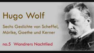 Hugo Wolf Wanderers Nachtlied [upl. by Derward536]