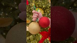 A simple way of adding ornaments to your Christmas tree 🎄diy decor christmas ornaments shorts [upl. by Atnahc]