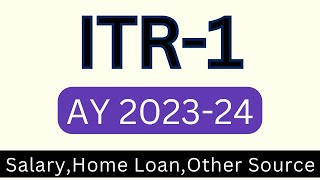 How to file Income tax returnITR 1 online AY 202324 ITR online filing 202324 with form 16 [upl. by Attela358]