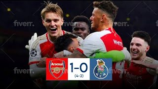 Arsenal vs Porto 1 0 Penalty 4 2 Highlights [upl. by Leland]