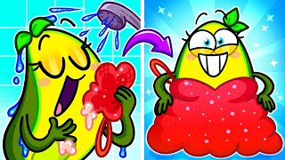 Crazy Beauty makeover  DRESS HAIR AND NAIL EMERGENCY HACKS FOR GIRLS  Avocado Couple [upl. by Ardnaz942]