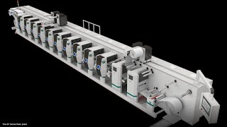 Spande S7 Series  Flexo Printing Machine for Labels [upl. by Nell]