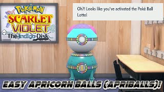 How To Farm Apricorn Balls Apriballs Using The Item Printer In Pokemon Scarlet and Violet [upl. by Cherey]