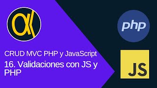 CRUD MVC con PHP  JavaScript y MYSQL  Validaciones con JS y PHP [upl. by Ramej]