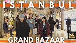 ISTANBUL TURKEY 2022 GRAND BAZAARFAKE MARKET 22 DECEMBER WALKING TOUR  4K UHD 60FPS [upl. by Kawai]