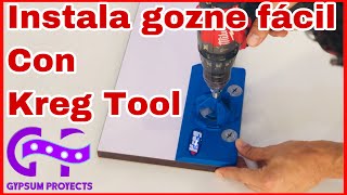 Instala gozne rápido con herramienta Kreg Concealed Hinge Jig [upl. by Nelac]