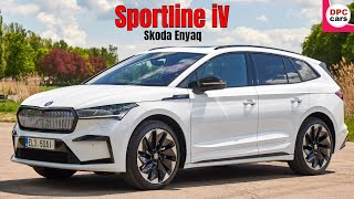 Skoda Enyaq Sportline iV in Moon White [upl. by Ylsel]