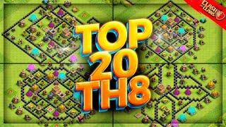 New BEST TH8 WARTROPHY Base Copy Link 2023 Top20 Town Hall 8 Farm Loot Base Clash of Clans [upl. by Atiuqa]