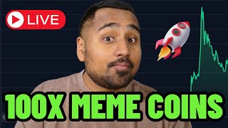 FINDING 100X MEME COINS LIVE BUY THESE MEME COINS NOW [upl. by Eddra]