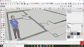 élévation des murs sur sketchup  PARTIE2 [upl. by Nairdad]