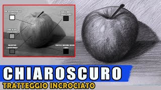 Il chiaroscuro a Tratteggio Incrociato  Tutorial Disegno [upl. by Naraa]