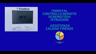 Fondital Controllo remoto Istruzioni Assistenza Caldaie Firenze [upl. by Decca221]