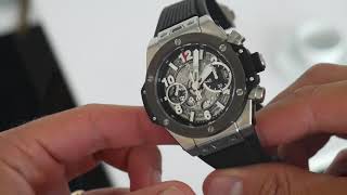 Up Close The Hublot 42mm Big Bang Unico Chronograph [upl. by Henrie574]