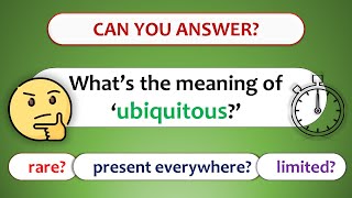 Test Your English Vocabulary – Beginner Intermediate and Advanced Quiz [upl. by Iaverne]