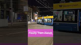 VBZ Flexity Tram beim HB Zürich Stadt Zürich Schweiz 2023  shorts [upl. by Dyna]