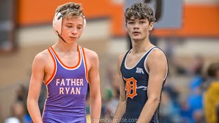 106 – Kaden Klapprodt G of DeKalb IL vs Ethan Lampert R of Father Ryan TN [upl. by Attlee]