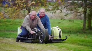 First run of Vintage 1970s Norton Racing Sidecar [upl. by Nnasus]