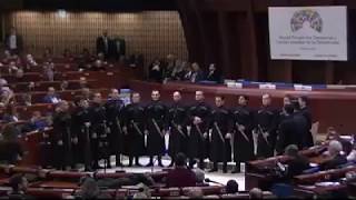 European Union Anthem Georgian polyphonic version 2017 [upl. by Hetti]