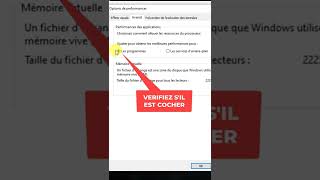 Gérer Automatiquement le Fichier déchange de WINDOWS 10 shorts [upl. by Hardi]