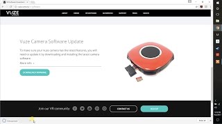 Firmware Update Vuze VR Camera [upl. by Yroffej]