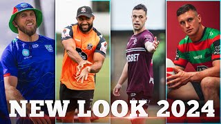 2024 NRL Transfers in their New Colours  NRL 2024 [upl. by Schmeltzer]