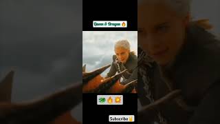 Queens Dragon destroyed every one in battle 🔥 one of best scene 🔥🔥 gameofthronesshortsqueenyt [upl. by Daveda]