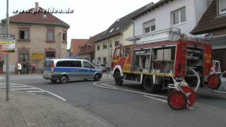 29072011  Plankstadt  Gefrierschrank verursacht Küchenbrand [upl. by Fanchon]