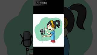 Singing Girl illustration  Create simple illustration  Krita  Professorio [upl. by Verdie]