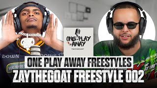 ONE PLAY AWAY THE PODCAST  FREESTYLE 002  ​⁠ Therealzaythegoat [upl. by Helmer]