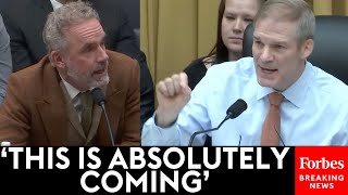 Jordan Peterson Tells Jim Jordan That DeBanking Seen During Canada Truck Protest May Come To US [upl. by Rudelson]