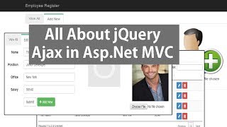 jQuery Ajax In AspNet MVC  CRUD Operations Using JSON [upl. by Enined]