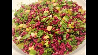 HEM GÖZE HEM MİDEYE HİTAP EDEN SALATA  BULGUR SALATASI TARİFİ [upl. by Prunella886]